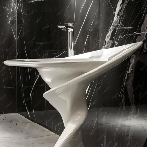 Vitrossa Wash Basin with Pedestal